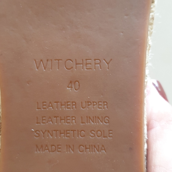 Witchery tan leather espadrilles - Picture 4 of 8